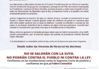 Diputados y Diputadas locales de MORENA cierran filas contra INE por suspensión de Revocación de Mandato.