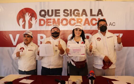 Que Siga la Democracia en Veracruz reunió 279 mil firmas y van por más para celebrar consulta: Gabriela Jiménez Godoy