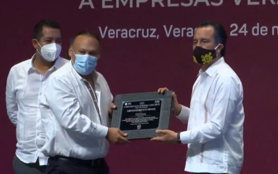 RECIBE IQCitrus, POR PARTE DEL GOBIERNO DE VERACRUZ RECONOCIMIENTO AL EMPRENDIMIENTO VERDE DE EMPRESAS VERACRUZANAS