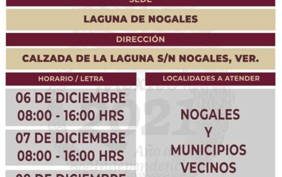 Anuncian jornada de vacunación en Nogales