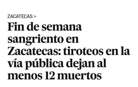 Ola criminal incendia Zacatecas; Fresnillo es el infierno