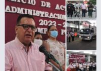 Con banderazo del servicio de limpia pública inicia Noé Castillo la administración pública 2022-2025