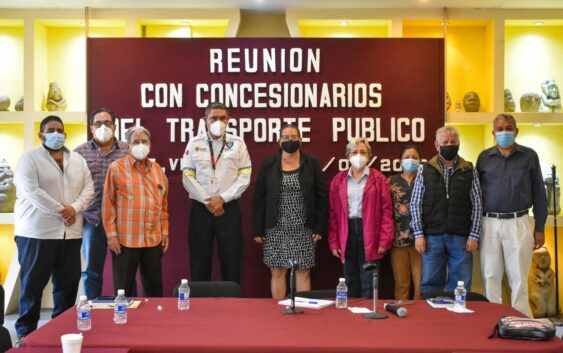 Realizan reunión con concesionarios de transporte