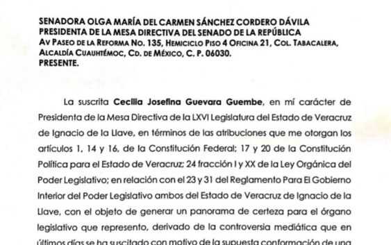 Solicita diputada Cecilia Guevara al Senado aclarar existencia de una Comisión Especial