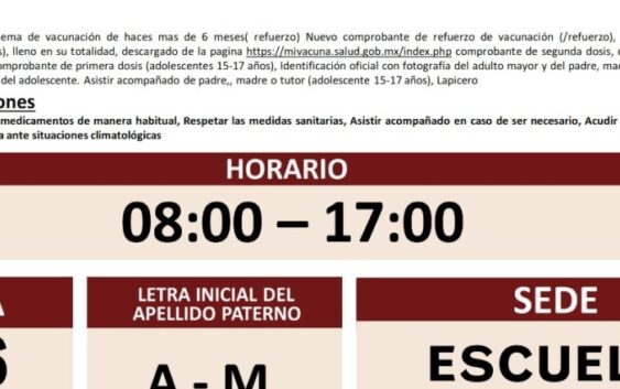 Informa Gobierno de Agua Dulce sobre instalación del módulo de vacunación contra COVID-19