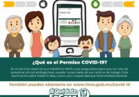 IMSS anuncia relanzamiento del Permiso COVID-19 para beneficiar a derechohabientes y cortar cadenas de contagio