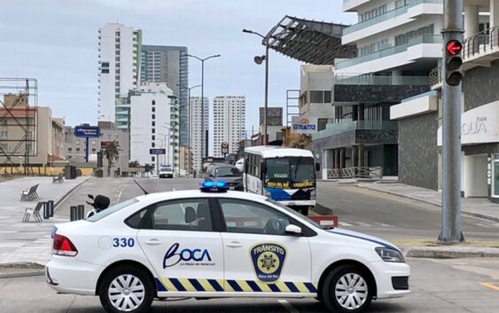 Continúa cerrado el bulevar de lado mar; así están las playas en Boca