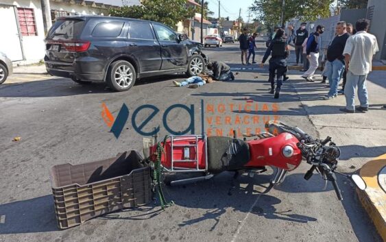 MOTOCICLISTA MUERE EN EL HOSPITAL TRAS CHOQUE EN EL CENTRO