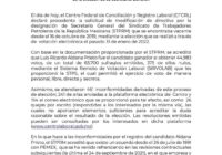 Secretaría del Trabajo federal avala triunfo de Ricardo Aldana