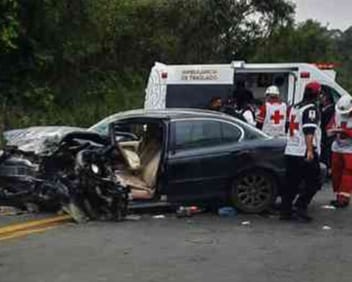 Fatídico accidente en la carretera Tihuatlán a Álamo