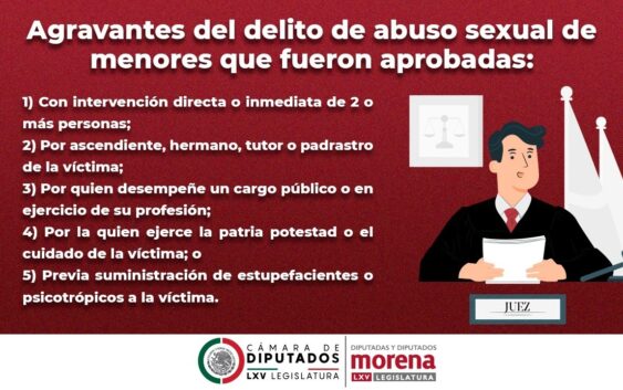 Habría mayor castigo al abuso de menores de 15 años: Hernández Espejo