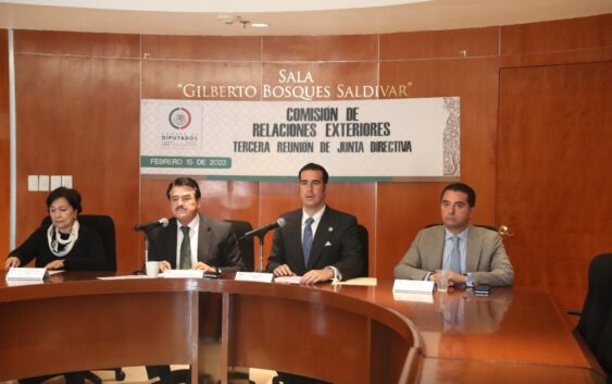 La Comisión de Relaciones Exteriores Recibe seis iniciativas para su análisis