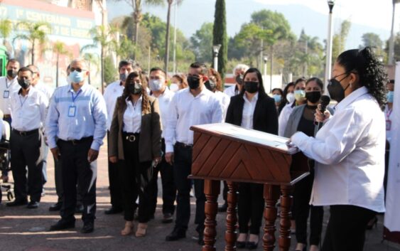 Conmemoran en Río Blanco, Día de la Bandera