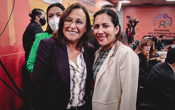 Tania Cruz y Rocío Nahle van por la reforma eléctrica