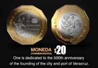 Monedas de 20 pesos sobre la Fundación de Veracruz son premiadas como las mejores del mundo