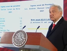 “No sé por qué se alebrestaron”, dice AMLO al exhibir otra vez los presuntos ingresos de Loret de Mola