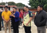 Dialogó Juan Javier Gómez Cazarín con el pueblo de Oteapan
