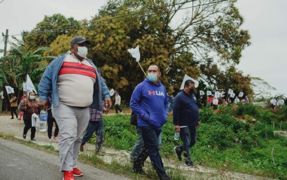 Agradece José Montalvo Medina el respaldo de la gente de la cabecera municipal y dijo, “No les vamos a fallar