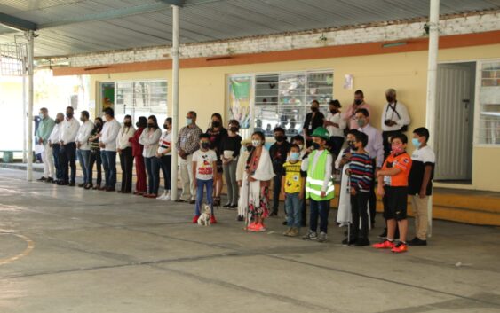 Autoridades conmemoraron el 84 aniversario de la Expropiación Petrolera en la primaria Josefa O. de Domínguez