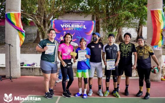 ▪️Equipo “Escorpión” gana torneo de voleibol LGBTTTIQ+ organizado por el Ayuntamiento de Minatitlán