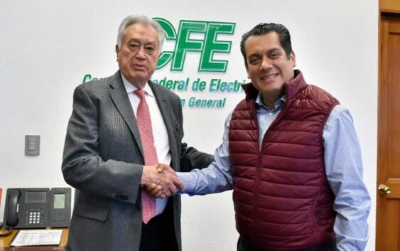 Se reúne Sergio Gutiérrez Luna con Bartlett, director general de la CFE
