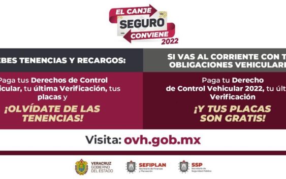 Programa Canje de Placas 2022 con 50% de avance; quedan sólo tres meses para aprovechar beneficios