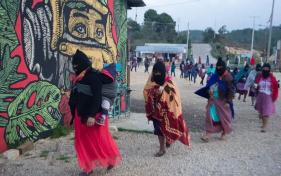 SE MANIFIESTAN ZAPATISTAS EN CONTRA DE “GUERRAS CAPITALISTAS”