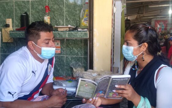 Promueven reciclaje de residuos en el Mercado Campesino