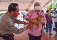 Realizan jornada de vacunación canina y felina