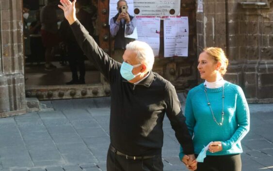 Andrés Manuel López Obrador, presidente de México, emitió su voto hoy, 10 de abril de 2022, en la Consulta de Revocación de Mandato.