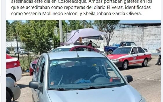 “Periodista” minimiza crimen de compañeras en Cosoleacaque