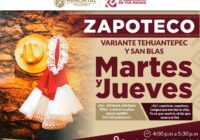 Impartirán clases de Zapoteco en Casa de Cultura