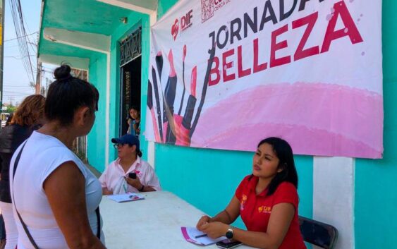 Brigada de belleza en Cosoleacaque: DIF Municipal