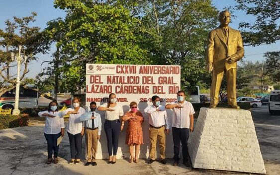 Conmemoran Natalicio de Lázaro Cárdenas en Nanchital