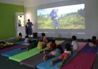 Actividades artísticas y recreativas, en el albergue de Casa de Cultura