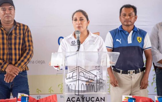 Impulsa gobierno municipal el campo Acayuqueño