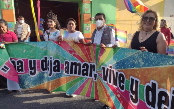 Exige comunidad LGTBI+ y colectivo Arco Iris, garantías y respeto en marcha del orgullo GAY en Papantla…