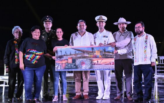 El timbre postal de los 500 años de Coatzacoalcos recorrerá el mundo