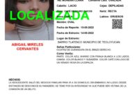 Localizan en Huichapan Hidalgo a Abigail, estaba bajo su propia voluntad con su novio conocido a través de Facebook.