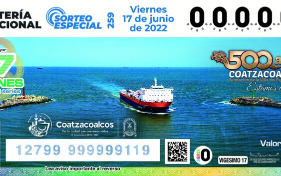 Emiten billete conmemorativo de los “500 Años Coatzacoalcos”