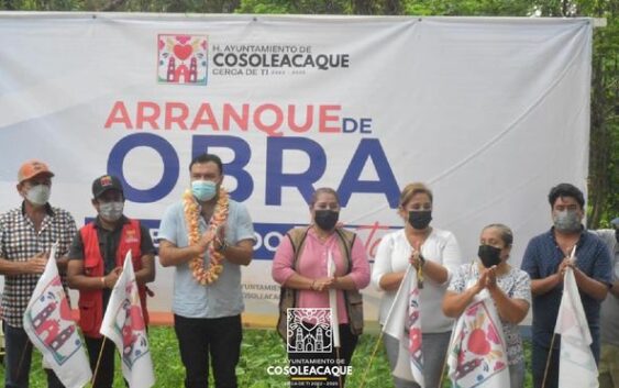 En Cosoleacaque Ponciano Vázquez Parissi realiza inicio de diferentes obras, “la obra mas importante es la solicita la ciudadania” destaca.