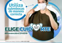 Promueve IMSS Veracruz Sur uso correcto de cubrebocas