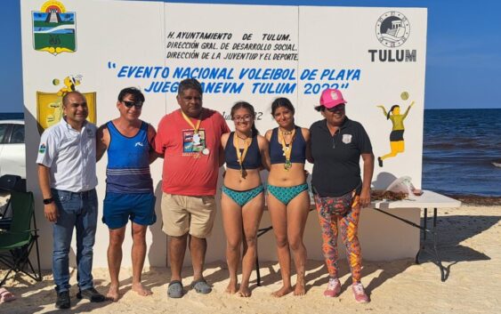 Obtiene representativo de Cosoleacaque Primer Lugar en Campeonato Nacional de Voleibol de Playa en Tulum, Quintana Roo.