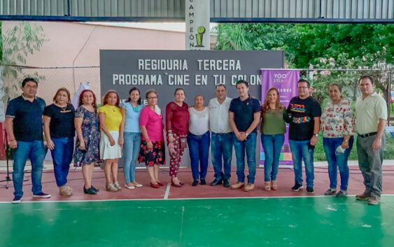 Amado Cruz Malpica impulsa el programa “Cine en tu Colonia”