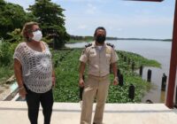 Trabajan en el rescate del muelle de Nanchital