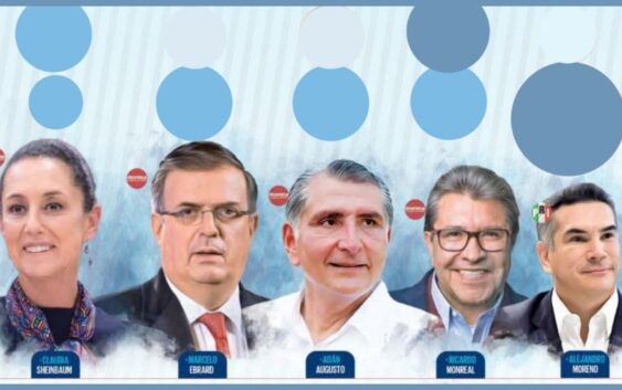 Competencia cerrada: Claudia Sheinbaum, Marcelo Ebrard y Adán Augusto López, los punteros