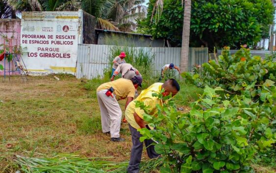 Gobierno de Coatzacoalcos mantiene en óptimas condiciones parques y áreas verdes