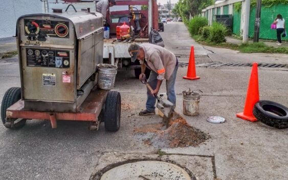 Más rejillas y tapas de registro reparadas en Coatzacoalcos