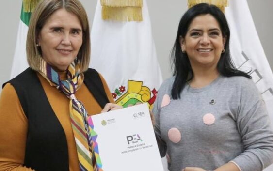 Recibe Presidenta del Congreso la Política Estatal Anticorrupción