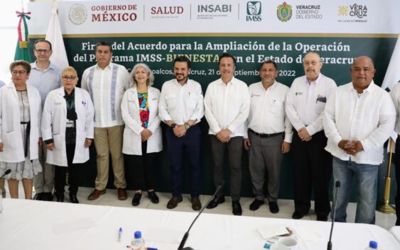 Firman gobierno federal y de Veracruz Acuerdo Marco para ampliar la operación del Programa IMSS-Bienestar en el estado